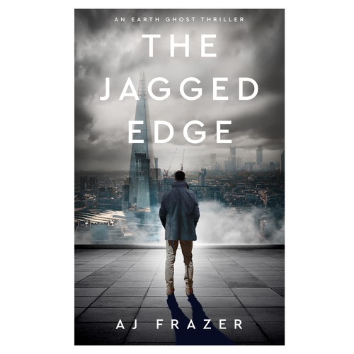 Climate design with the title 'The Jagged Edge, a thriller.'
