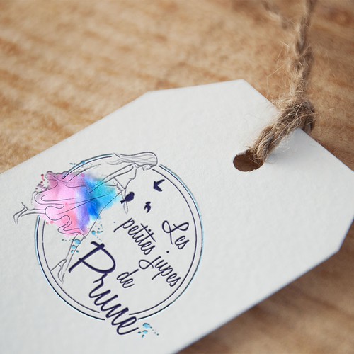 Textile logo with the title 'étiquette textile'