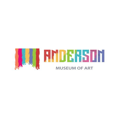 Museum design with the title 'Design Logo Anderson Museum Of Art'