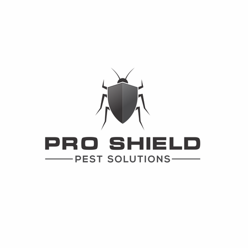 Beetle logo with the title 'Pest solution logo concept'