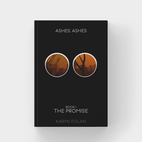 Post-apocalyptic book cover with the title 'Claustrophobic perspective book cover.'