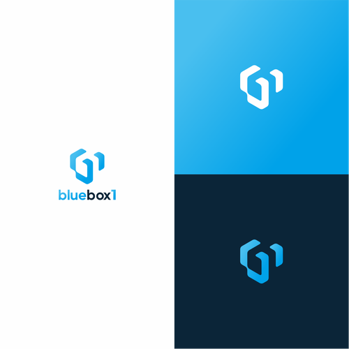 Number 1 logo with the title 'box logo and 1'