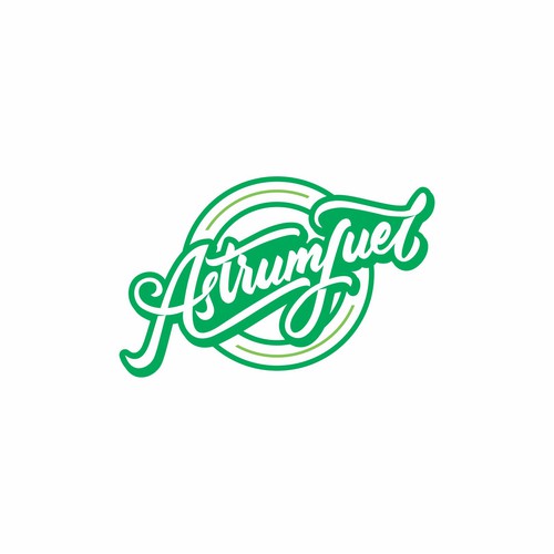 Brush pen design with the title 'Astrumfuel'