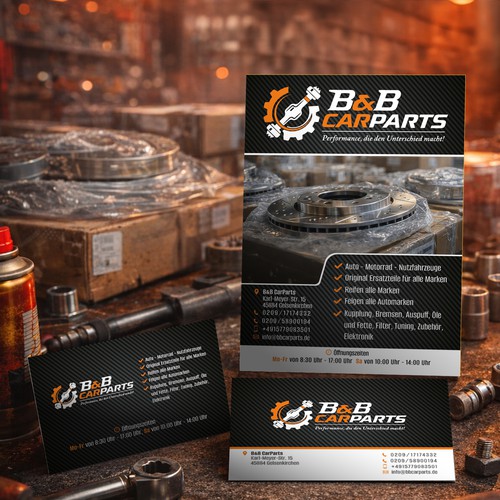 Automotive brand with the title 'Performance parts identity package'