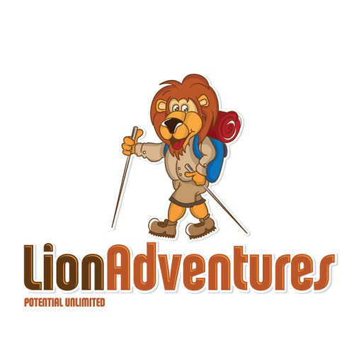 Climbing logo with the title 'New logo wanted for Lion Adventures'