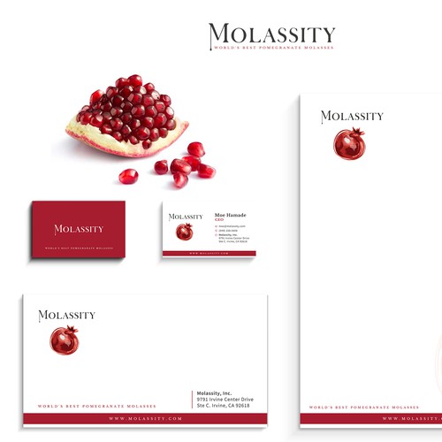 Upscale design with the title 'Discover Molassity's branding! '