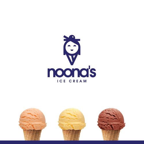 Ice cream brand with the title 'Logo concept for Korean ice cream'