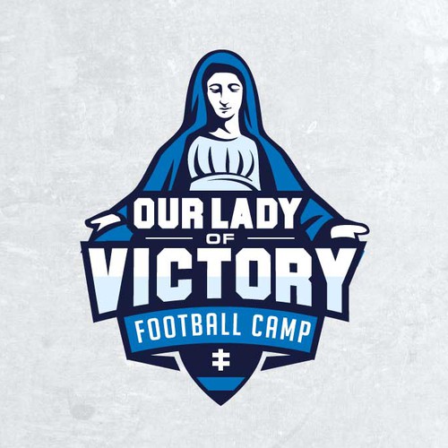 Football logo with the title 'Football camp sport logo'
