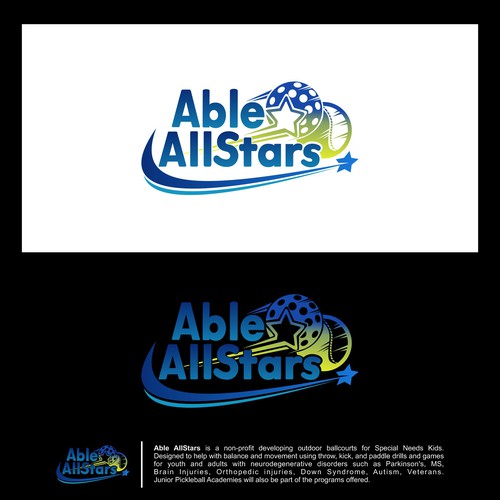 Autism logo with the title 'Able AllStars'