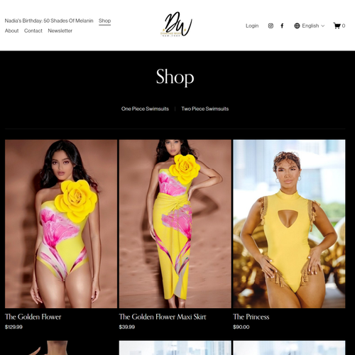 Swimsuit design with the title 'My Diamond Wear '