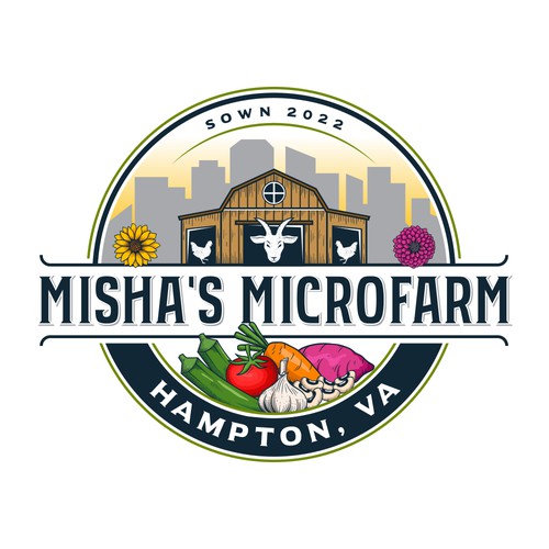 Ps logo with the title 'Misha's Microfarm'