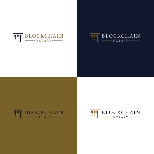 Notary logo with the title 'Blockchain law pillar'