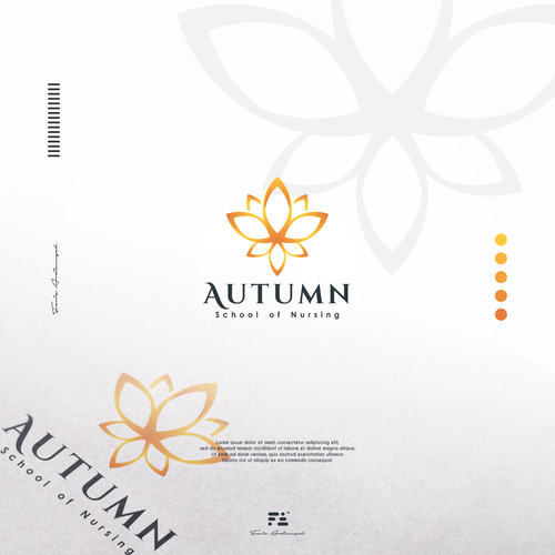 Nurse logo with the title 'Autumn Logo Concept'