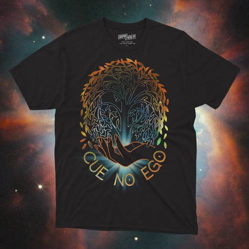 Tree of life design with the title 'Spiritual T-Shirt Design'