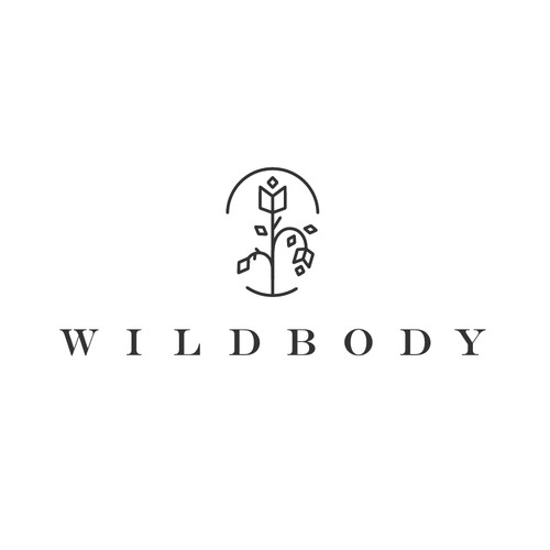 Cosmetics logo with the title 'Wildbody Logo'