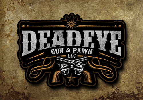 Cowboy logo with the title 'Outdoorsy Gun and Pawn Shop in the Ozarks needs new logo'