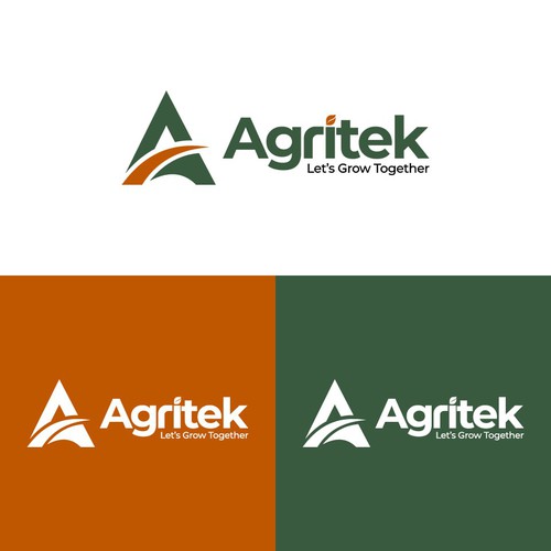 Orange logo with the title 'Agritek Logo'