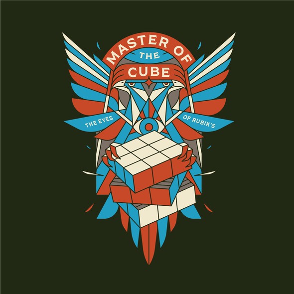 Eagle t-shirt with the title 'MASTER OF THE CUBE'