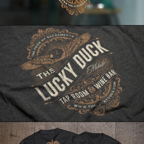 Duck logo with the title 'The Lucky Duck - Logo'