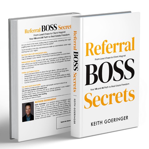 Paperback book cover with the title 'Referral BOSS Secrets'