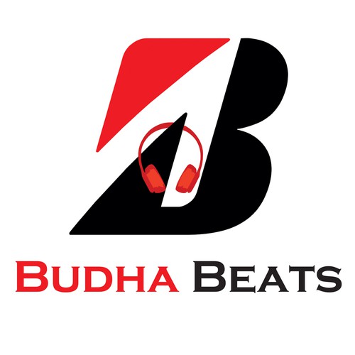 Drummer logo with the title 'Budha Beats'