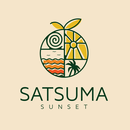 Sunrise logo with the title 'Satsuma Sunset'