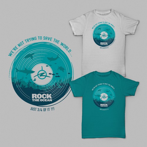 Fish t-shirt with the title 'Rock The Ocean'