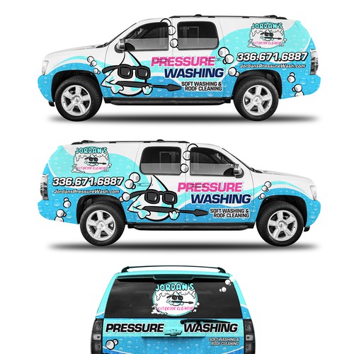 Car graphics design with the title 'Car Wrap Design'