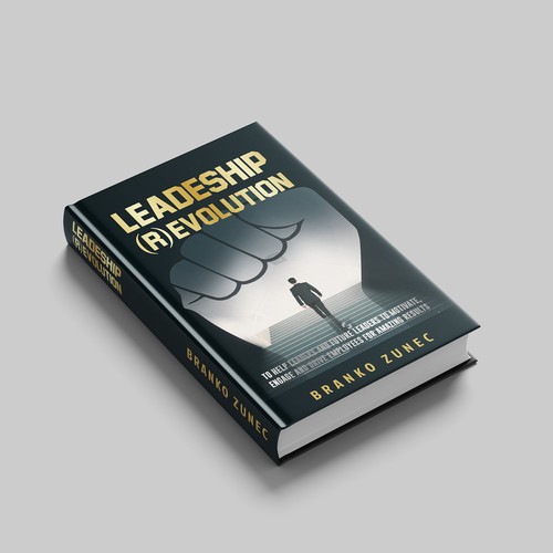Professional book cover with the title 'Leadership Book Cover Design'