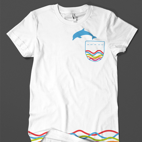 Dolphin design with the title 'T-shirt Dolphin'