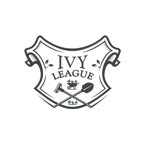 Crest logo with the title 'Ivy League - the most prestigious landscapers in NYC'