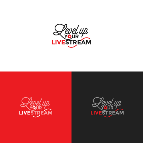Streaming logo with the title 'Level up live streaming'
