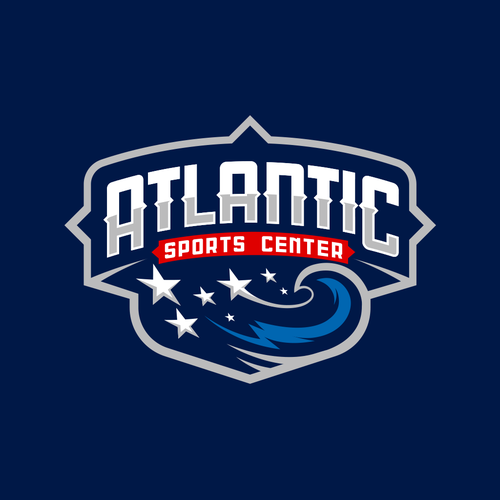 Atlantic design with the title 'Atlantic Sports Center'