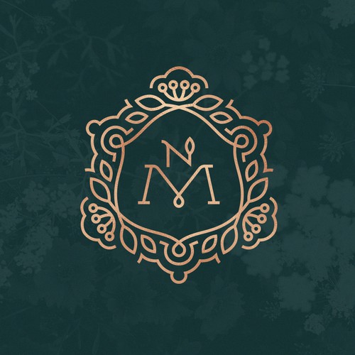 Wreath design with the title 'cosmetics logo design'