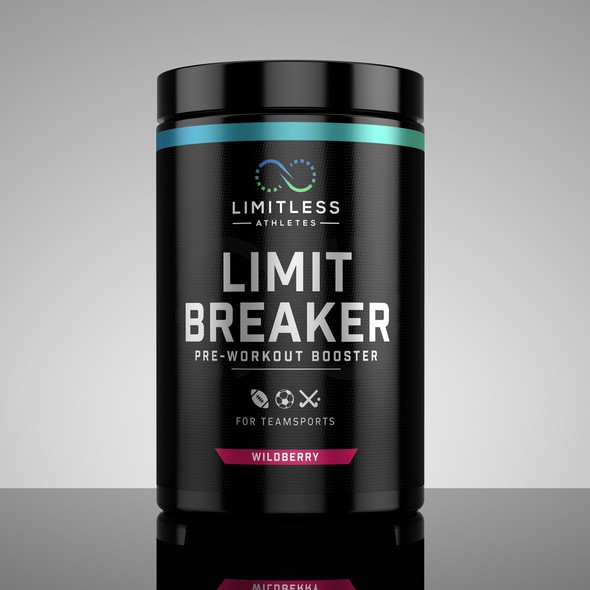 Pre-workout label with the title 'Limit Breaker'