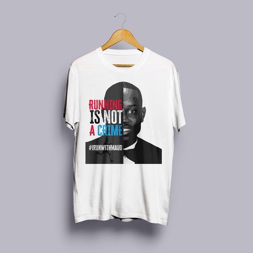 Running t-shirt with the title 'Ahmaud Arbery T-shirt Design'