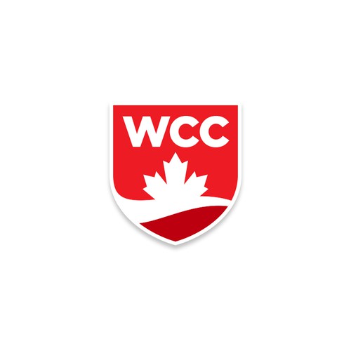 Heraldic design with the title 'WCC'