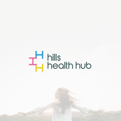 Healthcare logo with the title 'creative concept with company acronym'