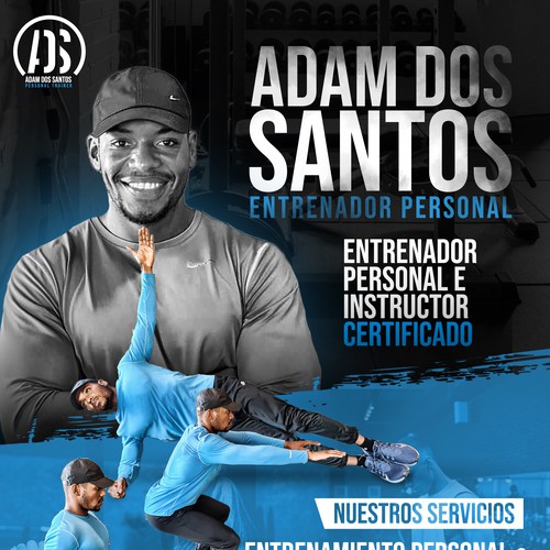 Spanish design with the title 'Spanish Translation of Adam Dos Santos Flyer'