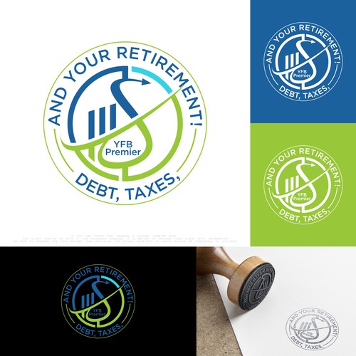 Pen tool logo with the title 'Debt, Taxes, and Your Retirement!'