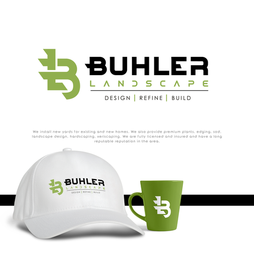 Landscaping brand with the title 'Buhler Landscape logo'