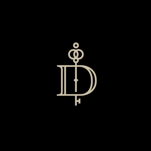 Key design with the title 'Logo for Exclusive Real Estate Brand with Selling Sunset Vibe'