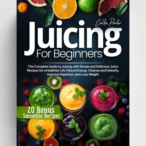 Amazon book cover with the title 'Juicing for Beginners'