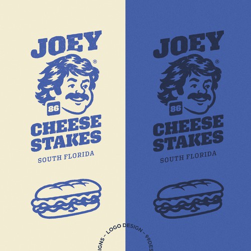 Food truck design with the title 'Joey Cheesesteaks | Logo Design'
