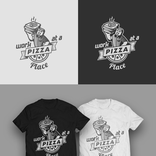 Black and white t-shirt with the title 'T Shirt Design'