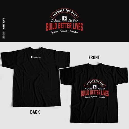 Construction t-shirt with the title 'T-shirt construction logo '