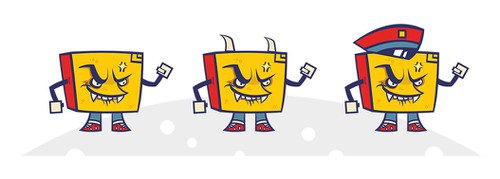 Evil design with the title 'Create a memorable character for a mobile game'