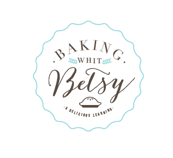 Bakery logo with the title 'Baking With Betsy '