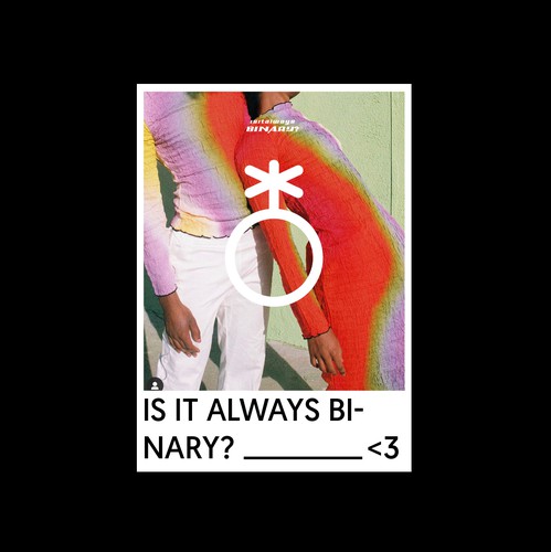 Fresh artwork with the title 'poster for LGBTQ+ platform'