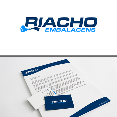 Packaging logo with the title 'Riacho '
